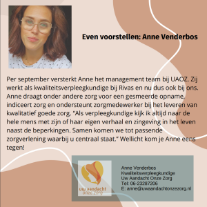 Even voorstellen: Anne Venderbos
